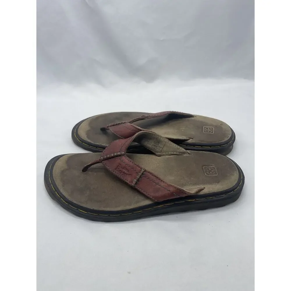 Doc Martens 8883 Maroon Leather Thong Sandals‎ Flip Flops Men’s 7 US